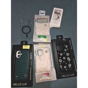 iPhone Case Bundle Hello Lux Heyday iPhone 16 17 Pro Max 15 14 Gemstone Fur Croc